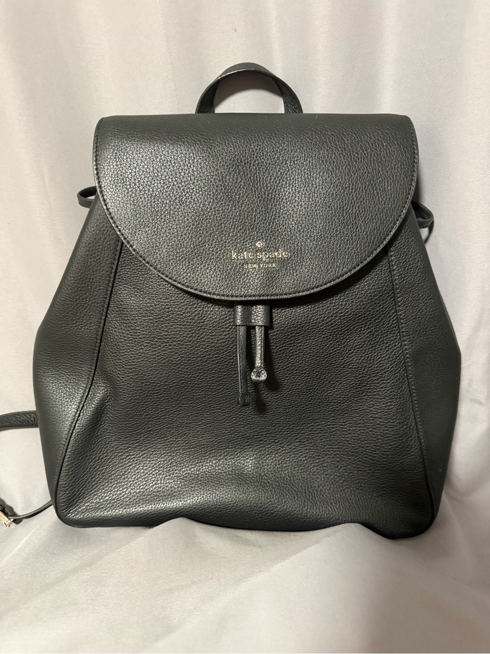 kate spade Black Pebbled Leather Backpack